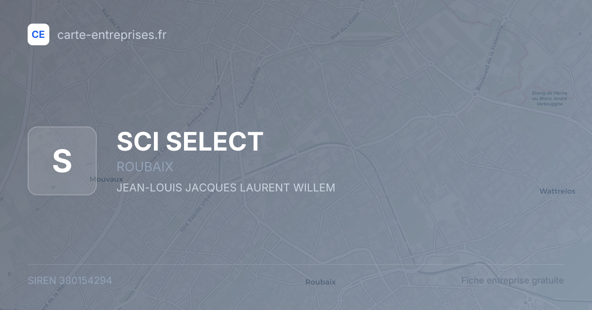 SCI SELECT — 380154294 — fiche entreprise