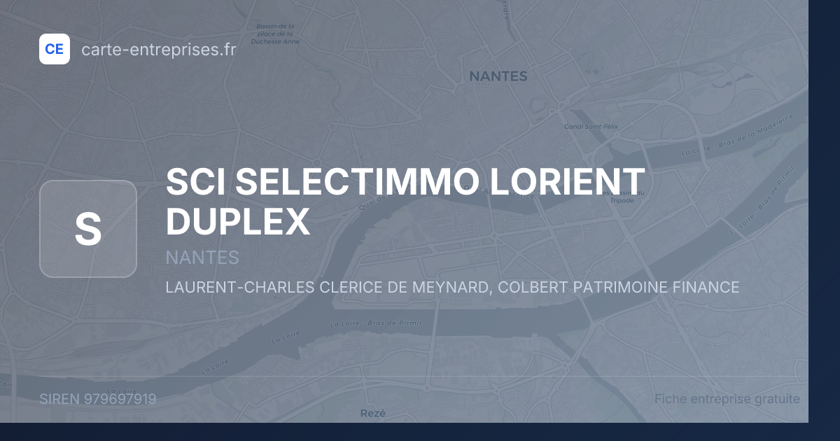 SCI SELECTIMMO LORIENT DUPLEX — 979697919 — fiche entreprise
