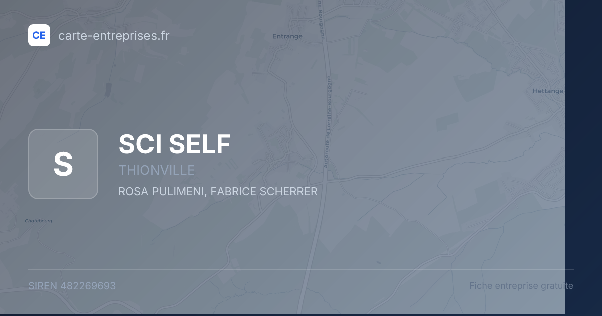 SCI SELF — 482269693 — fiche entreprise