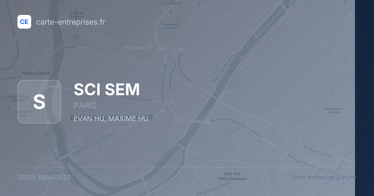 SCI SEM — 499413532 — fiche entreprise