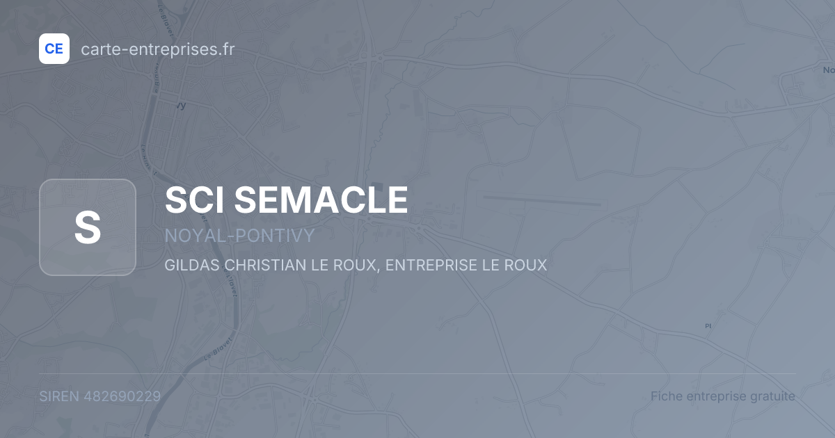 SCI SEMACLE — 482690229 — fiche entreprise