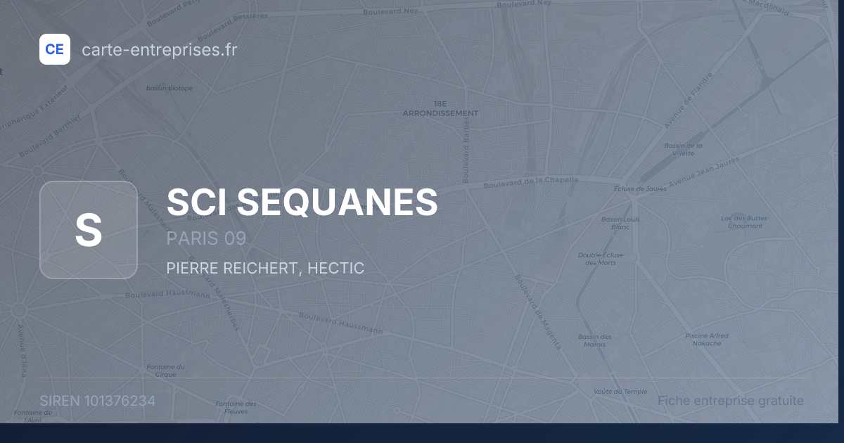 SCI SEQUANES — 101376234 — fiche entreprise