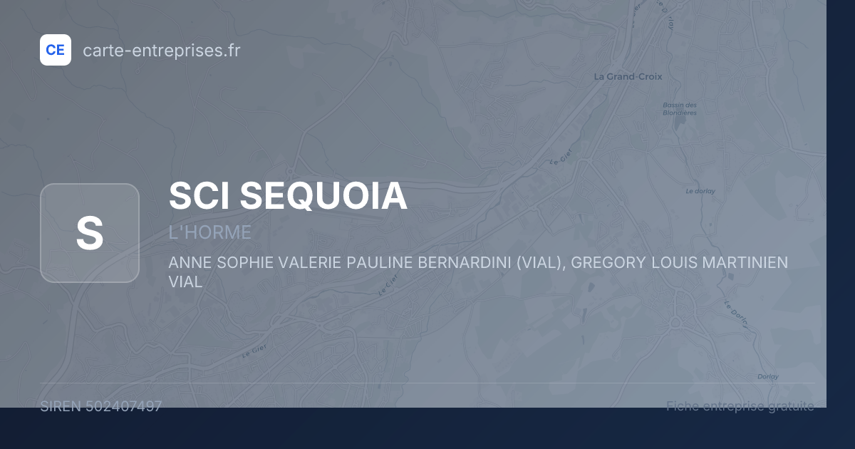 SCI SEQUOIA — 502407497 — fiche entreprise