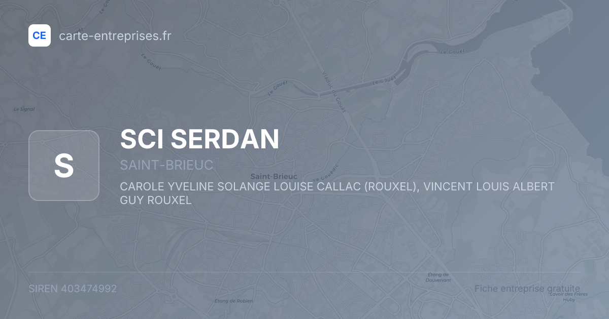 SCI SERDAN — 403474992 — fiche entreprise