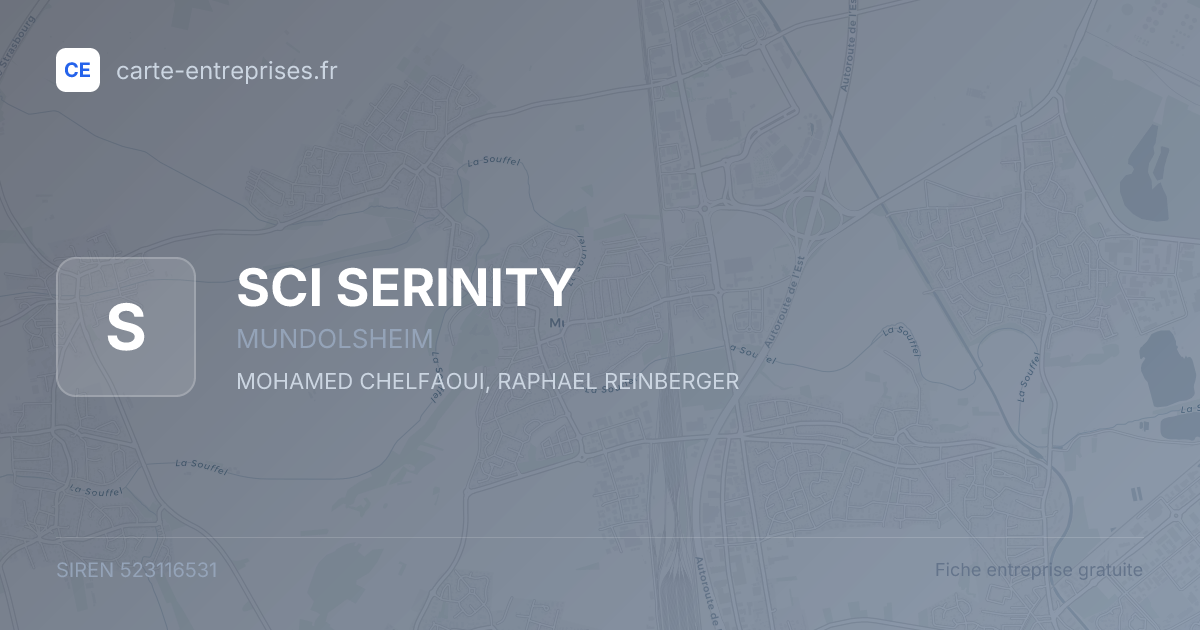 SCI SERINITY — 523116531 — fiche entreprise