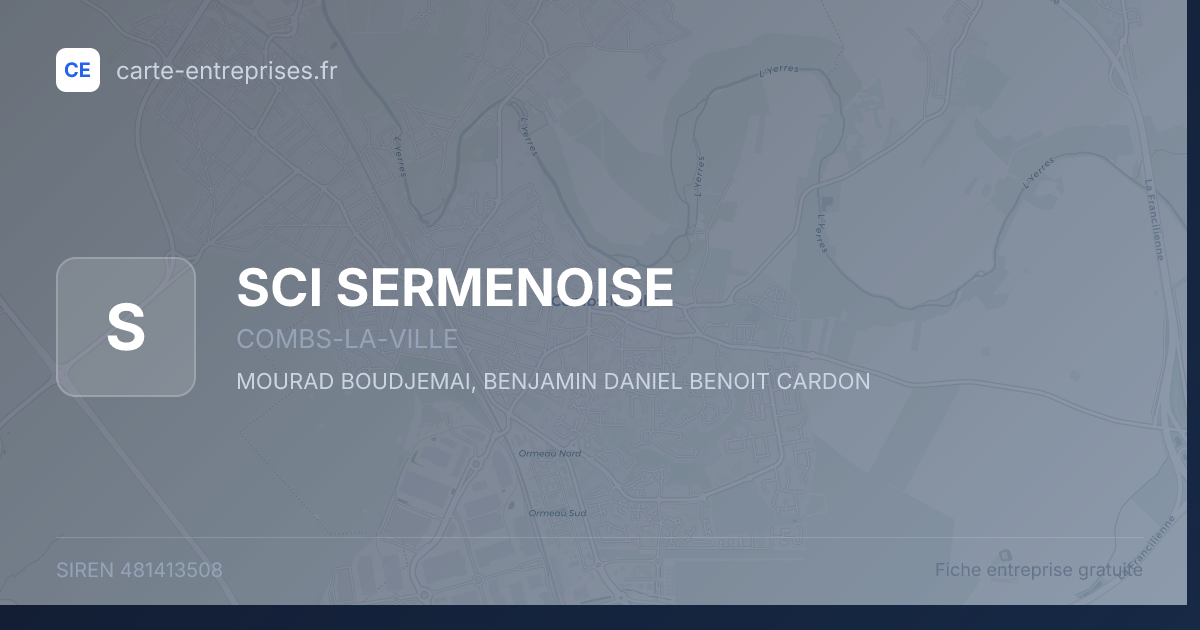 SCI SERMENOISE — 481413508 — fiche entreprise