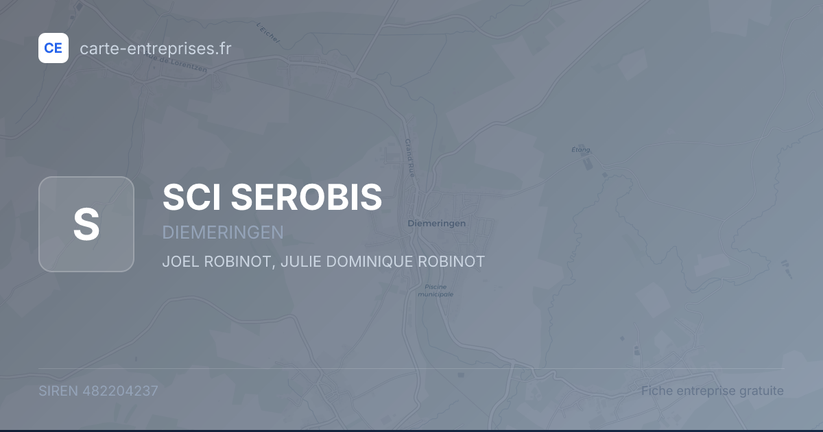 SCI SEROBIS — 482204237 — fiche entreprise