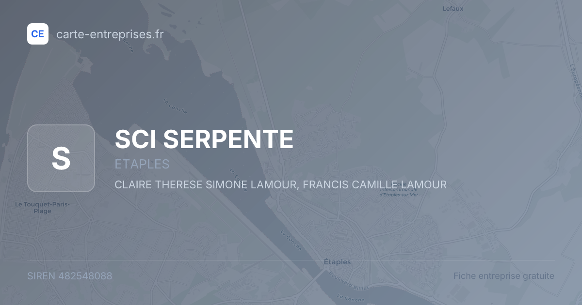 SCI SERPENTE — 482548088 — fiche entreprise