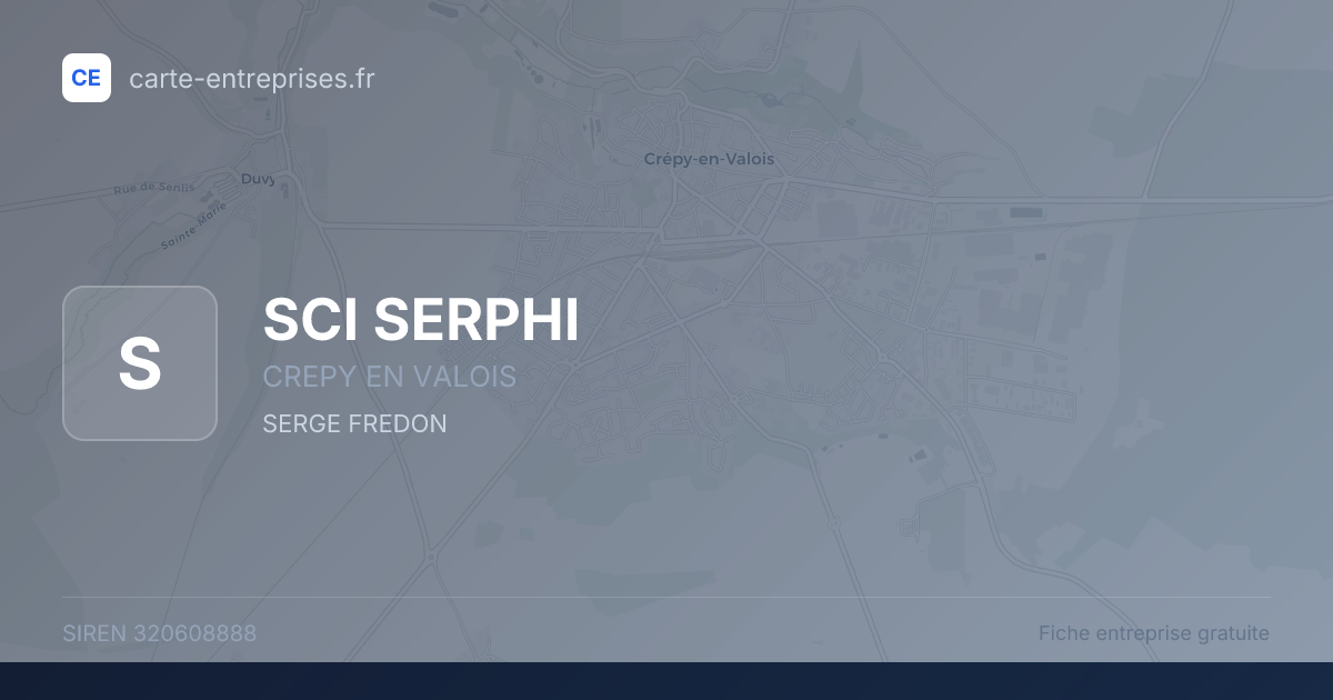 SCI SERPHI — 320608888 — fiche entreprise