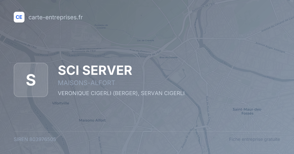 SCI SERVER — 803976505 — fiche entreprise