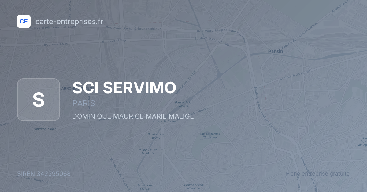 SCI SERVIMO — 342395068 — fiche entreprise