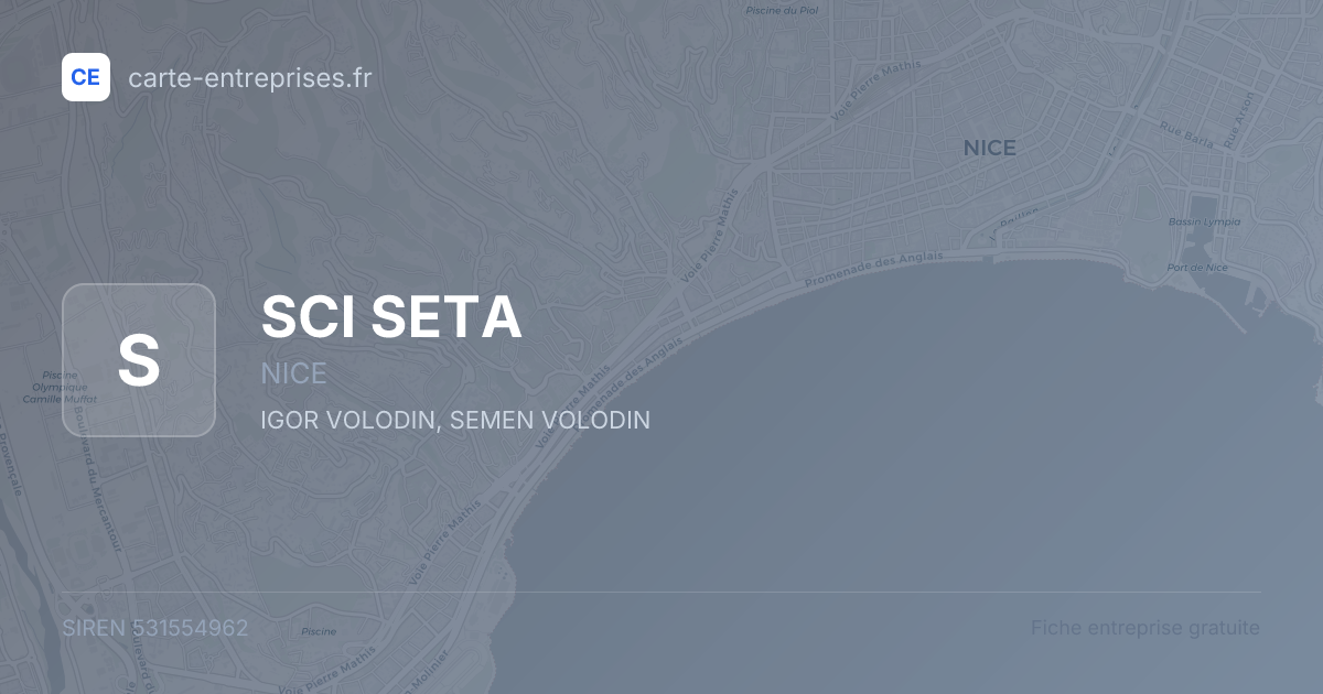 SCI SETA — 531554962 — fiche entreprise