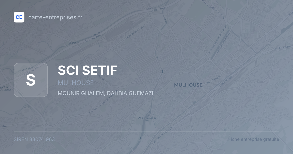 SCI SETIF — 830741963 — fiche entreprise
