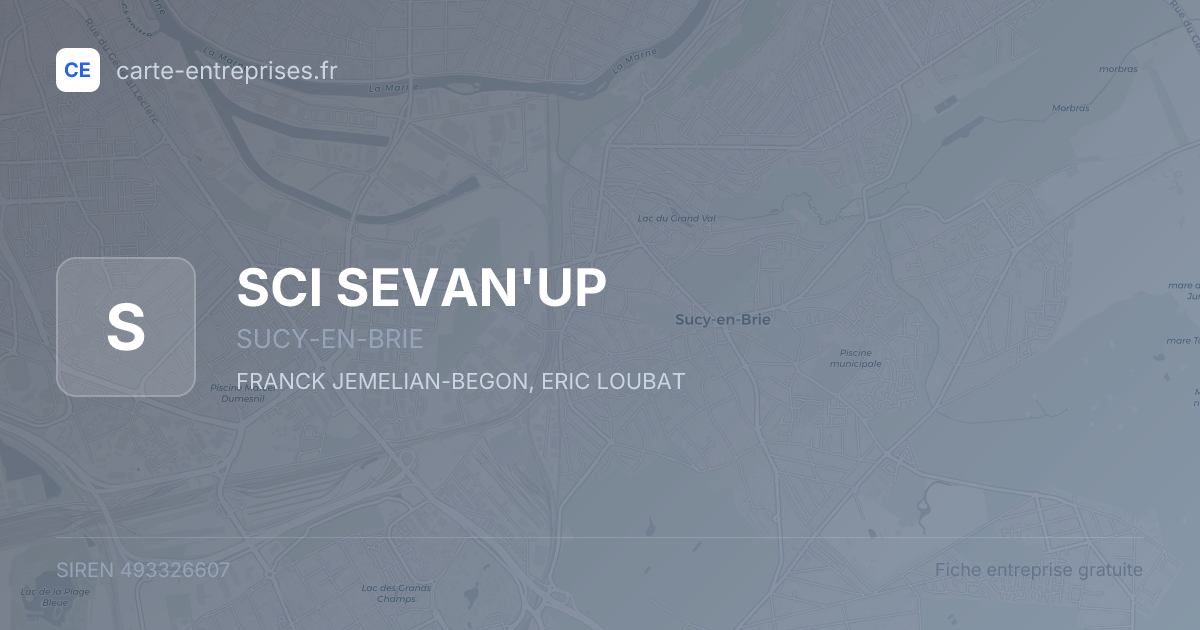 SCI SEVAN'UP — 493326607 — fiche entreprise