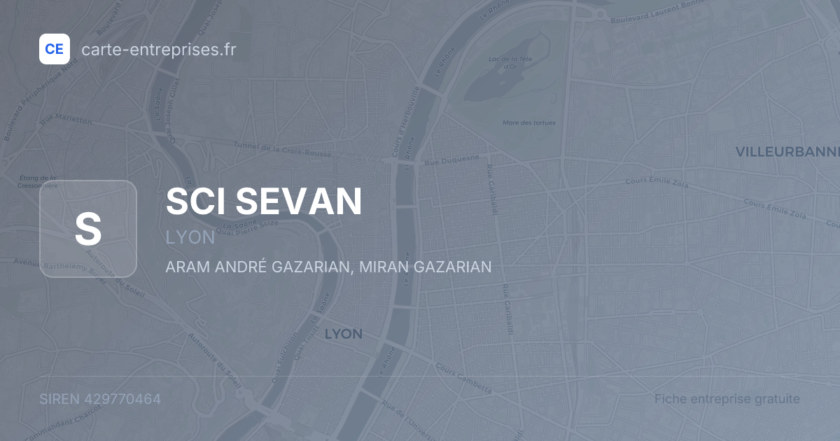 SCI SEVAN — 429770464 — fiche entreprise