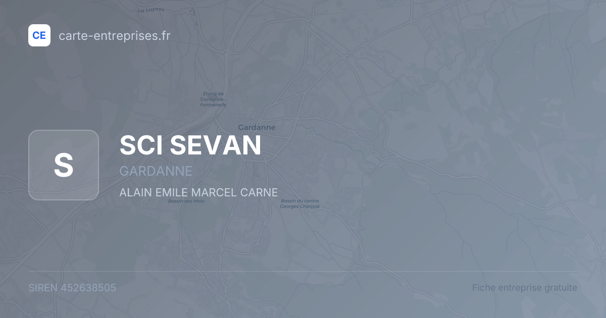 SCI SEVAN — 452638505 — fiche entreprise