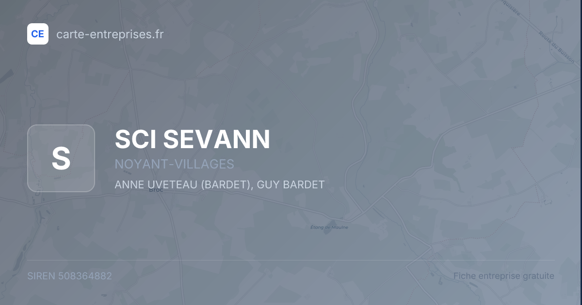 SCI SEVANN — 508364882 — fiche entreprise
