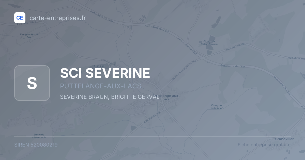 SCI SEVERINE — 520080219 — fiche entreprise