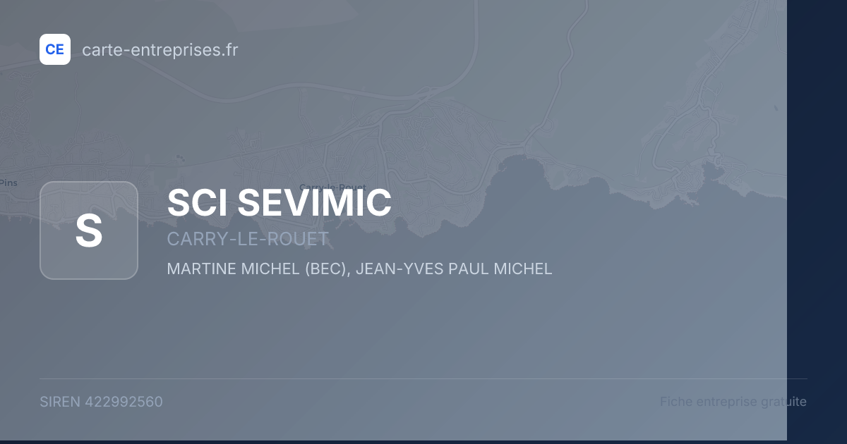 SCI SEVIMIC — 422992560 — fiche entreprise