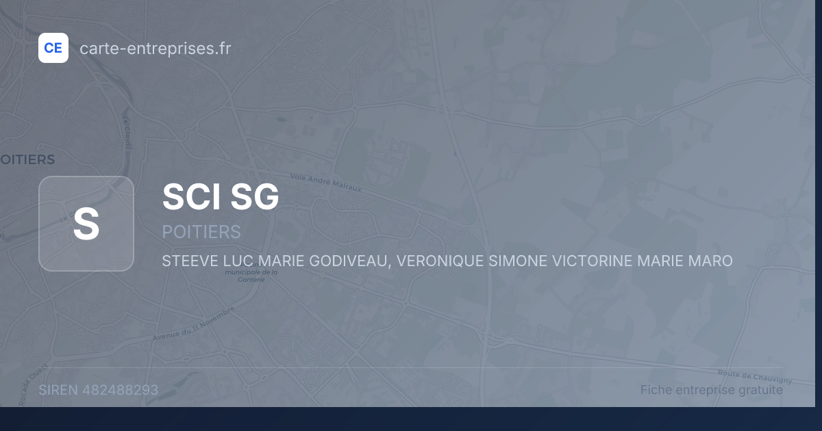 SCI SG — 482488293 — fiche entreprise