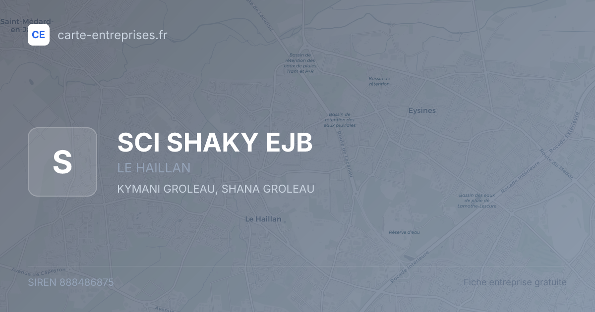 SCI SHAKY EJB — 888486875 — fiche entreprise