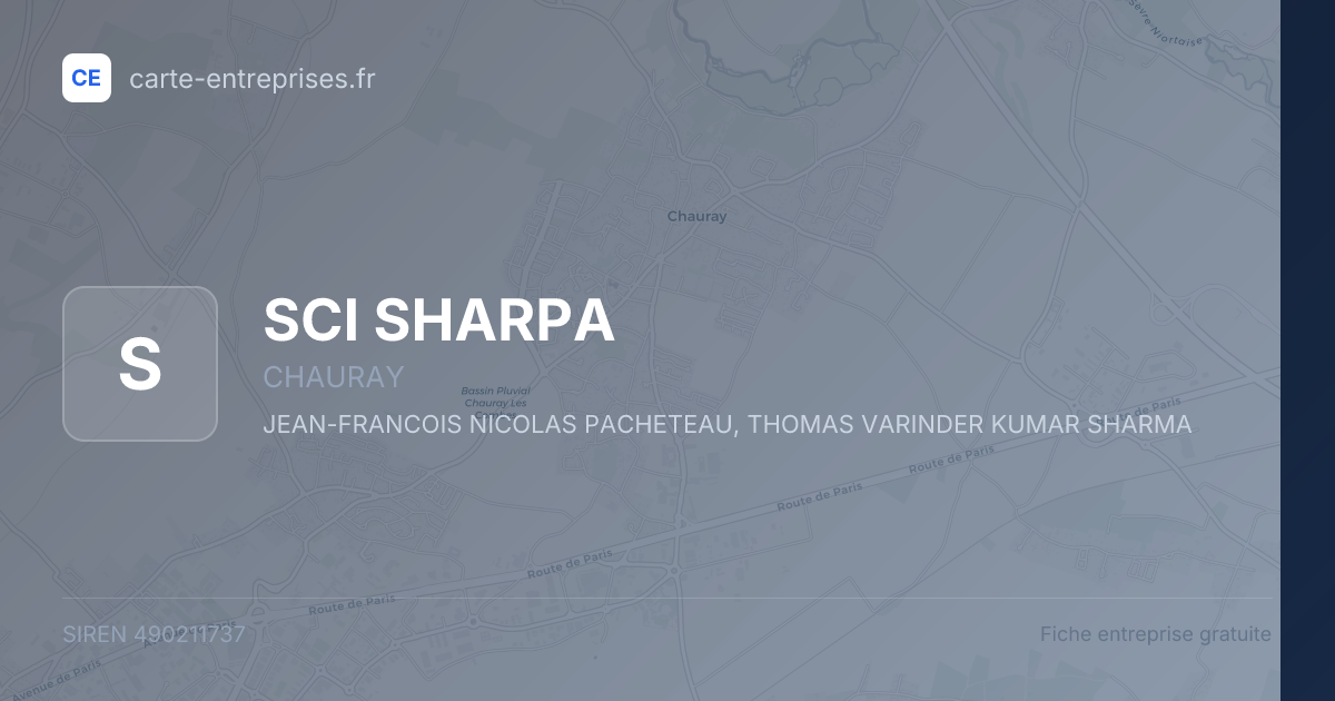 SCI SHARPA — 490211737 — fiche entreprise