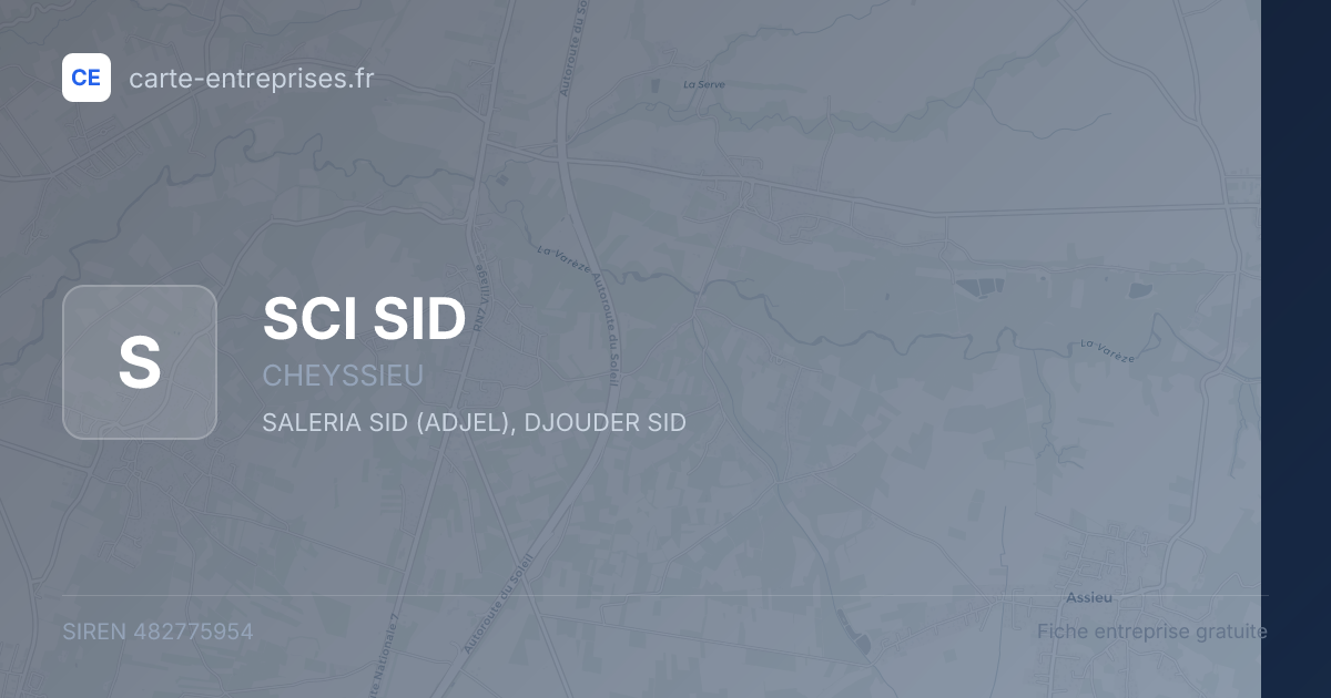 SCI SID — 482775954 — fiche entreprise