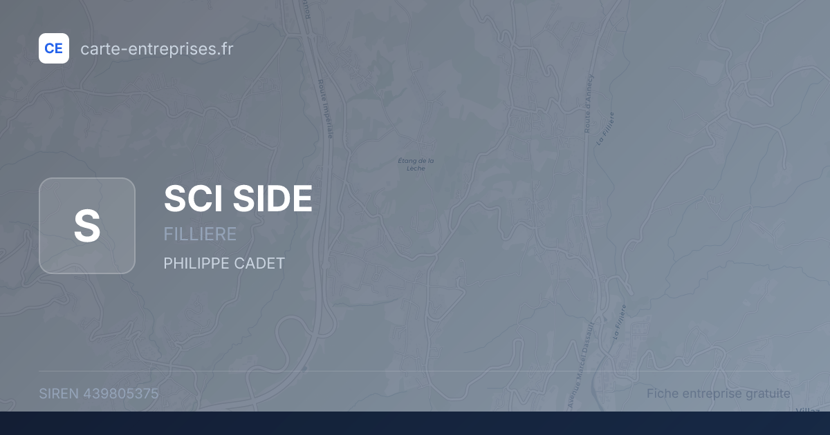 SCI SIDE — 439805375 — fiche entreprise