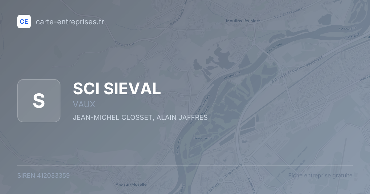 SCI SIEVAL — 412033359 — fiche entreprise