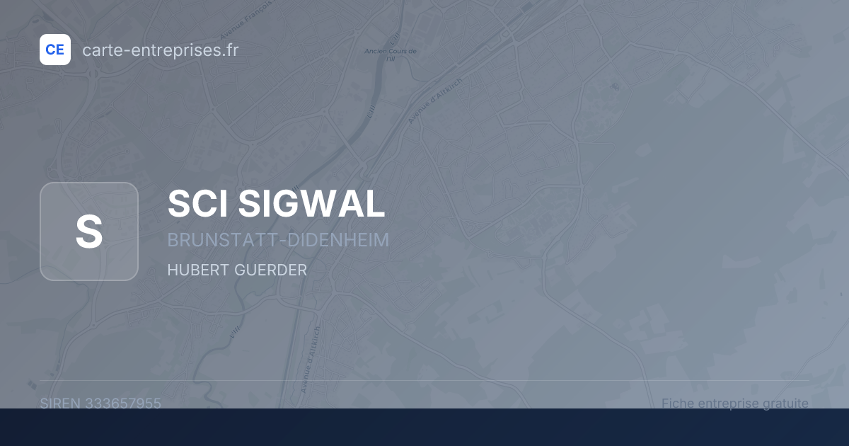 SCI SIGWAL — 333657955 — fiche entreprise