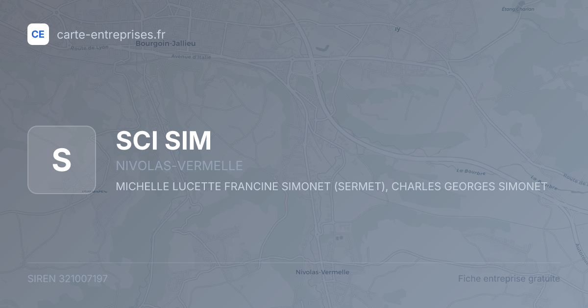 SCI SIM — 321007197 — fiche entreprise