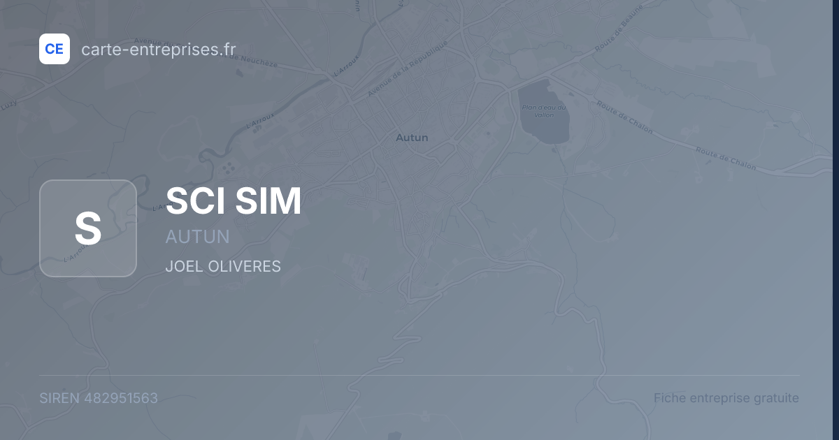 SCI SIM — 482951563 — fiche entreprise
