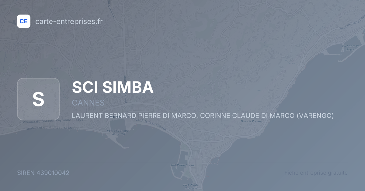 SCI SIMBA — 439010042 — fiche entreprise