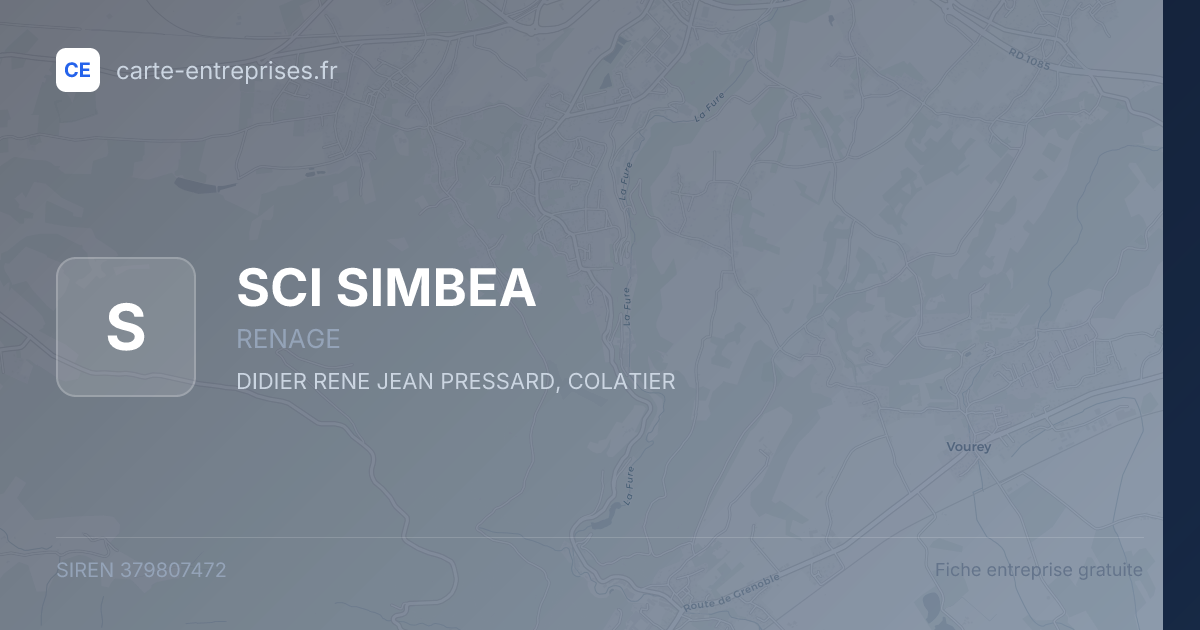 SCI SIMBEA — 379807472 — fiche entreprise