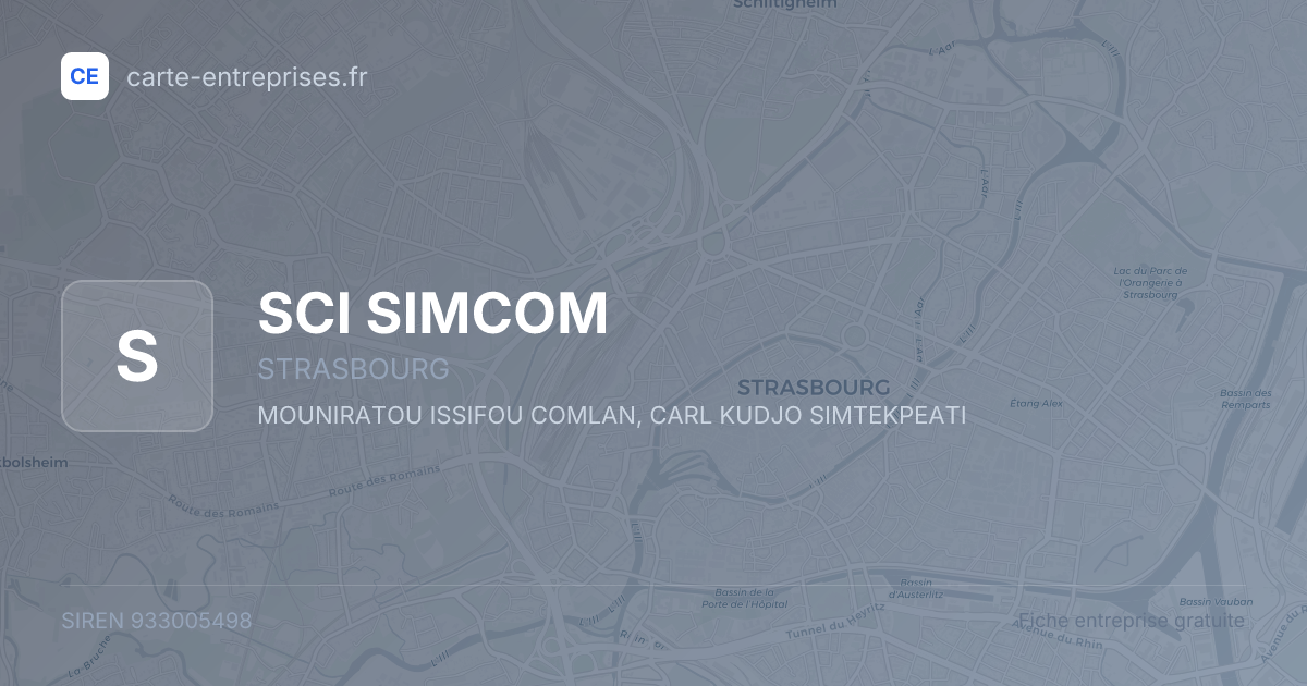 SCI SIMCOM — 933005498 — fiche entreprise