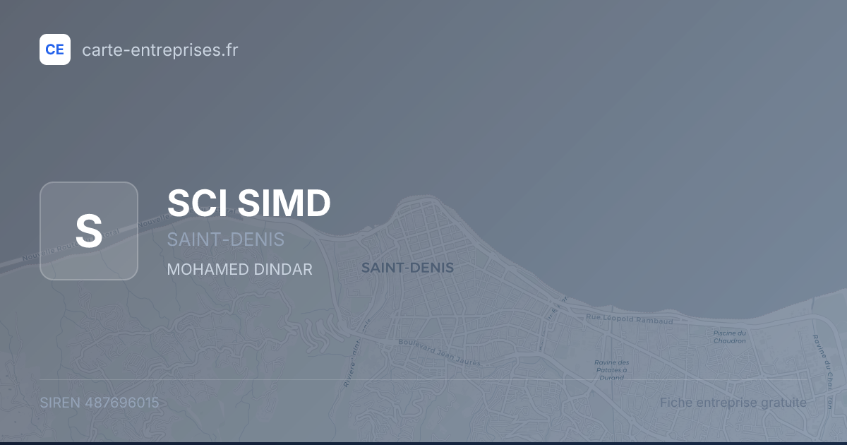 SCI SIMD — 487696015 — fiche entreprise