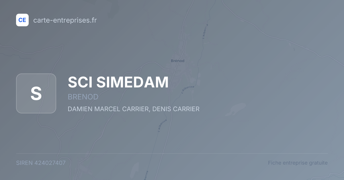SCI SIMEDAM — 424027407 — fiche entreprise