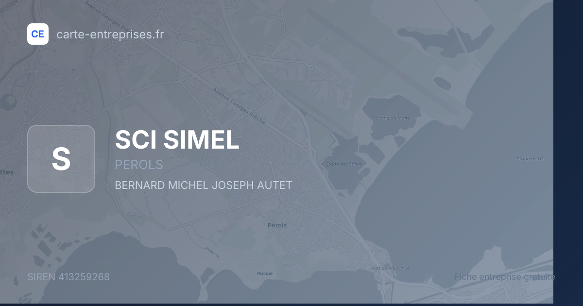 SCI SIMEL — 413259268 — fiche entreprise