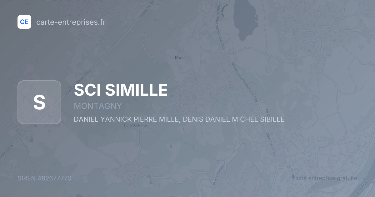 SCI SIMILLE — 482677770 — fiche entreprise
