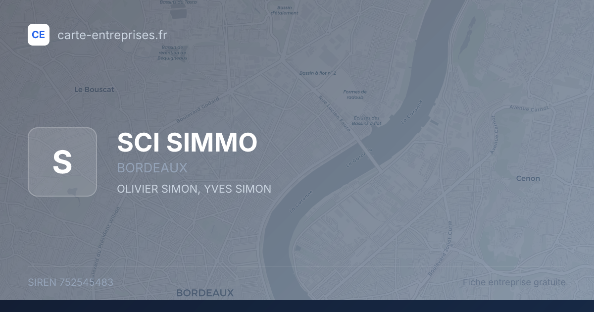 SCI SIMMO — 752545483 — fiche entreprise