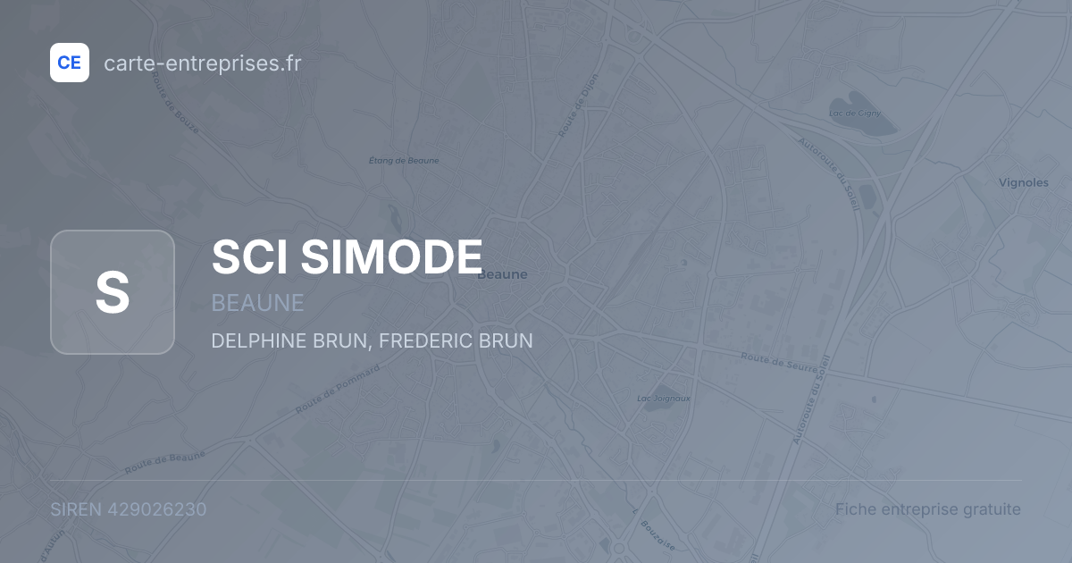 SCI SIMODE — 429026230 — fiche entreprise