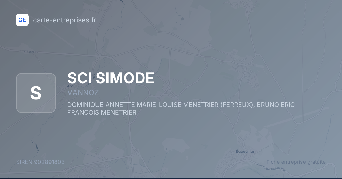 SCI SIMODE — 902891803 — fiche entreprise