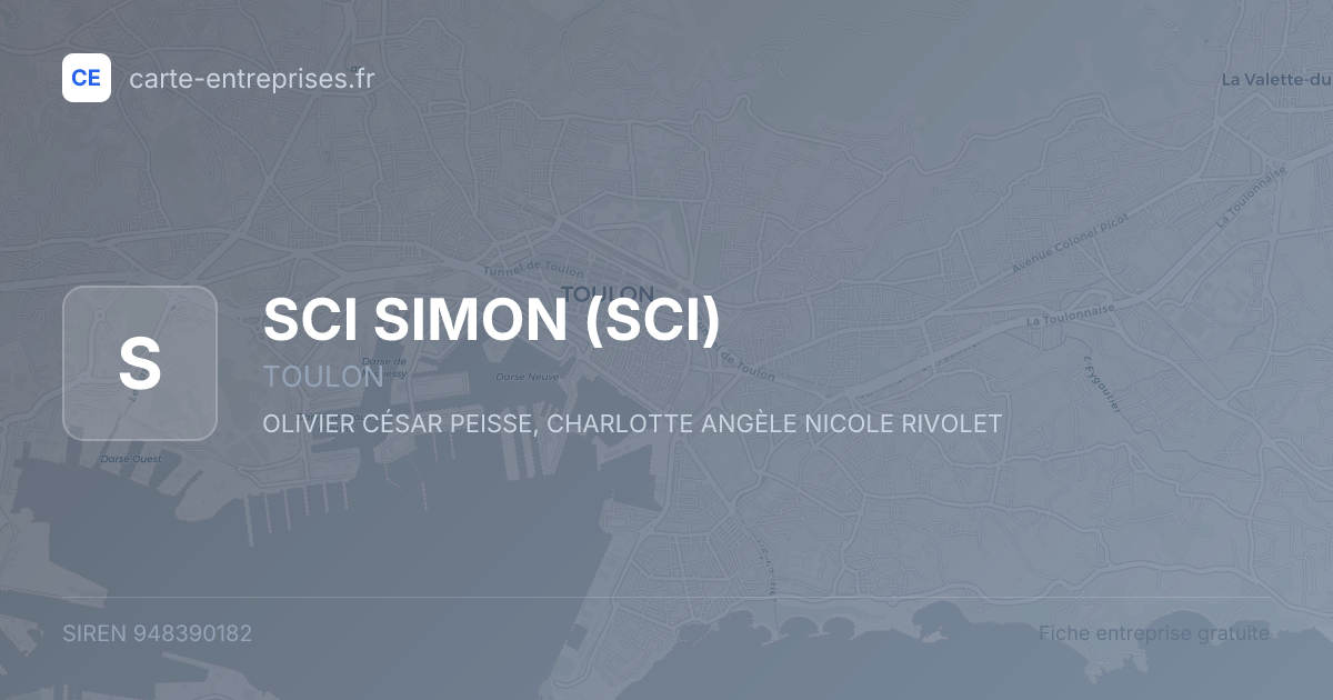 SCI SIMON (SCI) — 948390182 — fiche entreprise