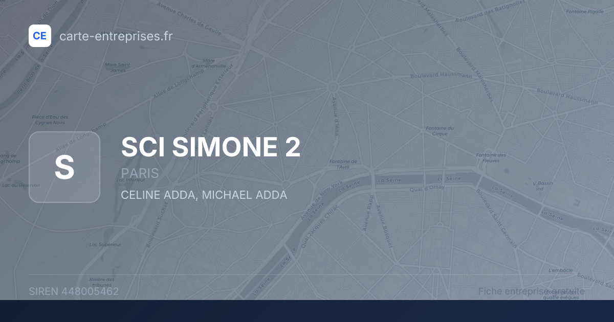 SCI SIMONE 2 — 448005462 — fiche entreprise