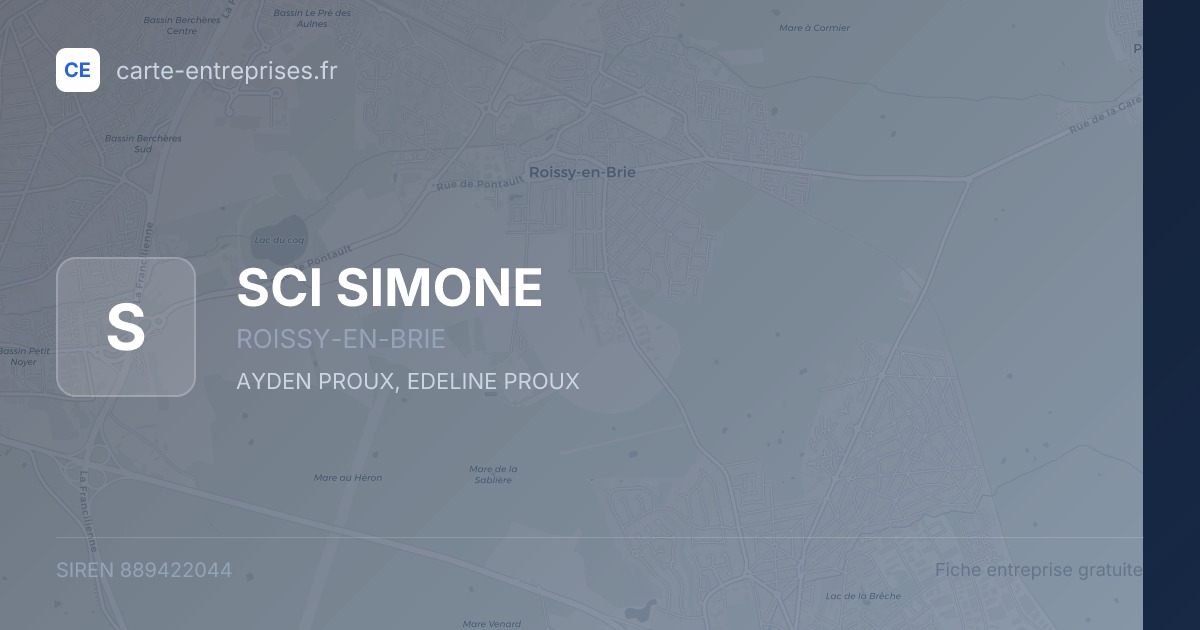 SCI SIMONE — 889422044 — fiche entreprise