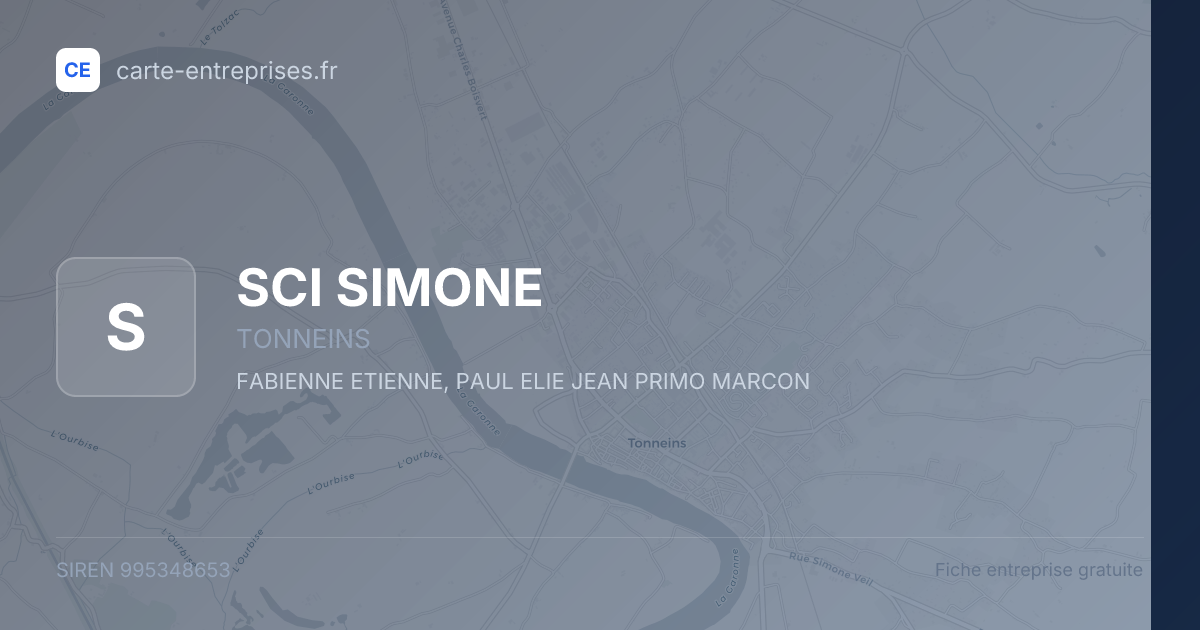 SCI SIMONE — 995348653 — fiche entreprise