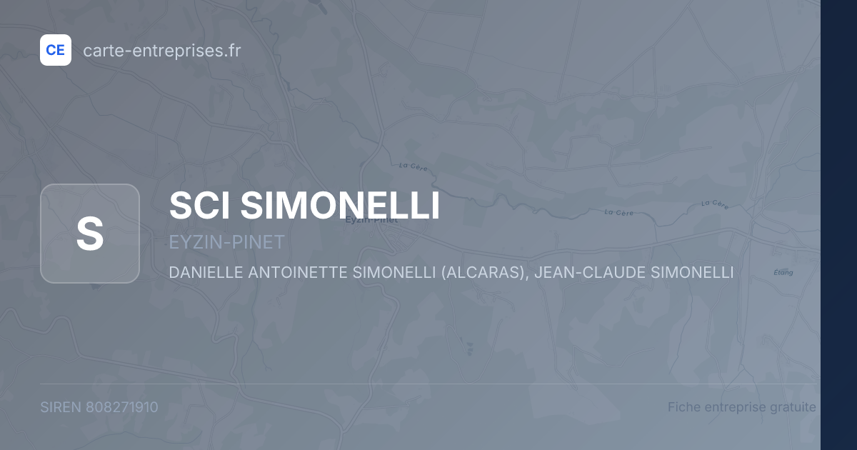 SCI SIMONELLI — 808271910 — fiche entreprise