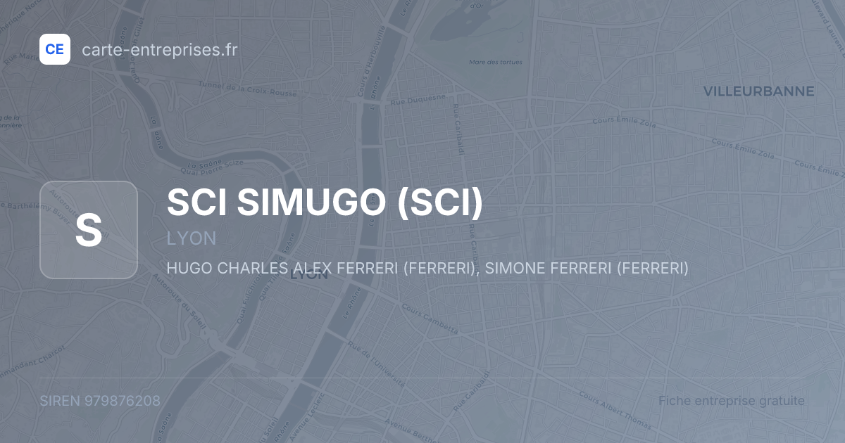 SCI SIMUGO (SCI) — 979876208 — fiche entreprise