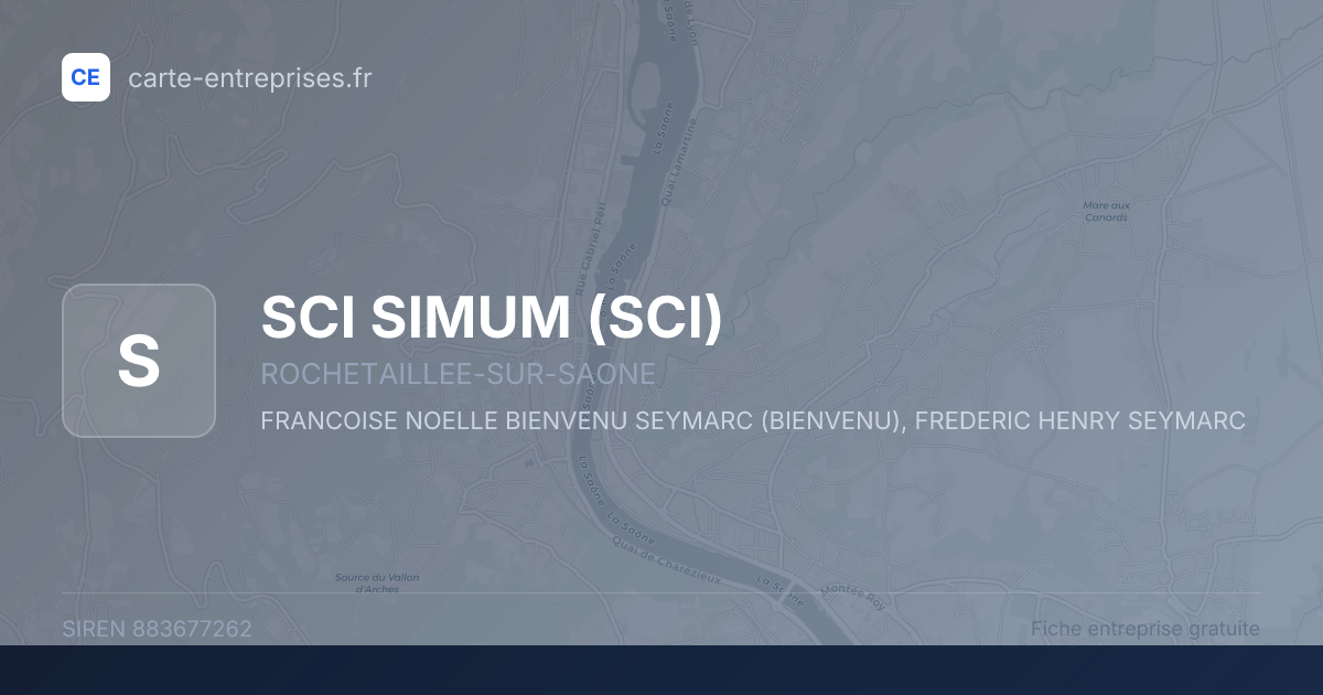 SCI SIMUM (SCI) — 883677262 — fiche entreprise