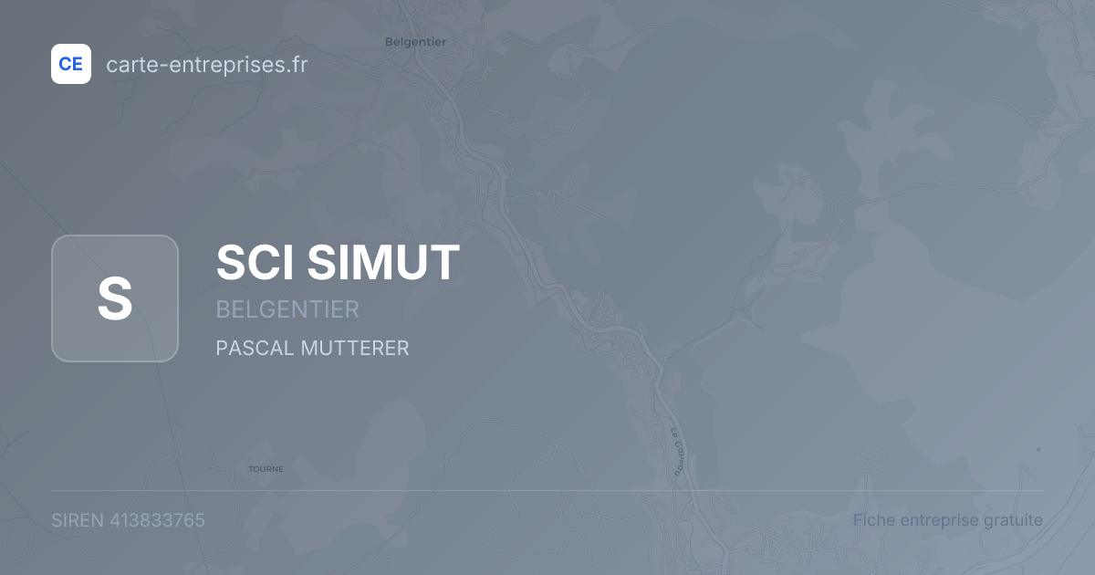 SCI SIMUT — 413833765 — fiche entreprise